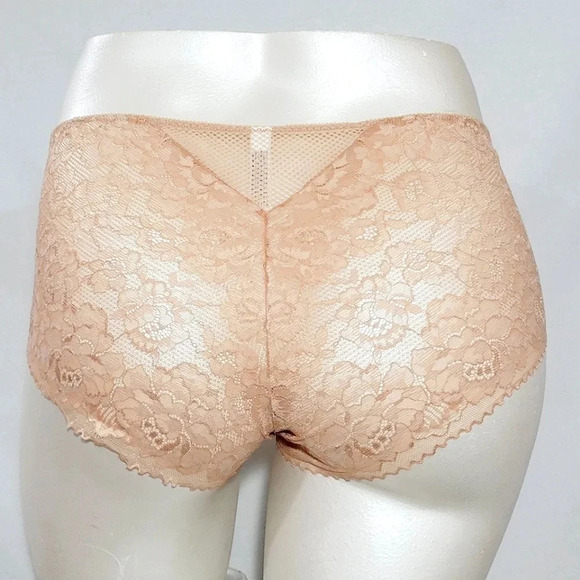 3X Ava & Viv Plus Size Semi Sheer Lace Hipster Honey Beige New with Tags - Picture 4 of 6